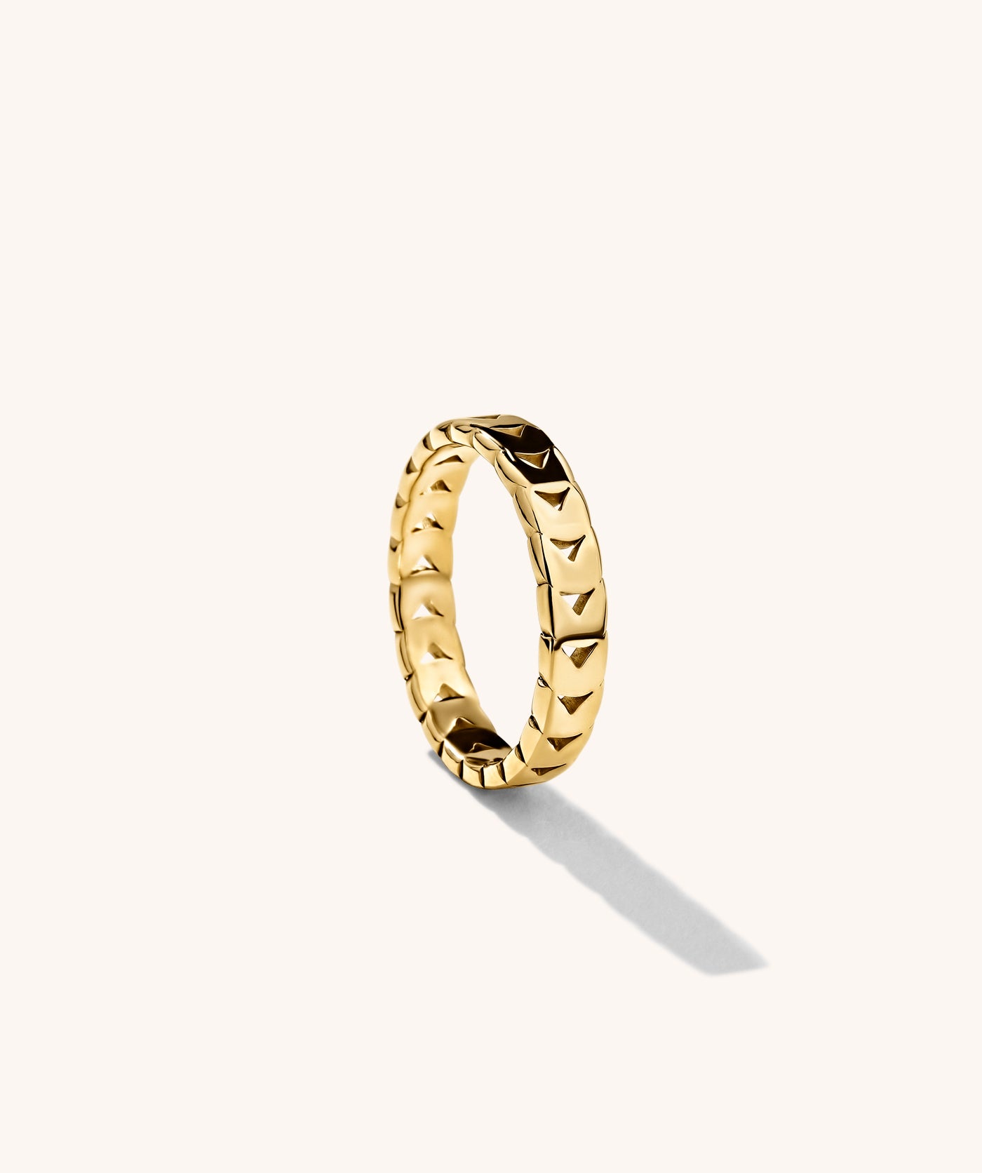 Herringbone Band Ring